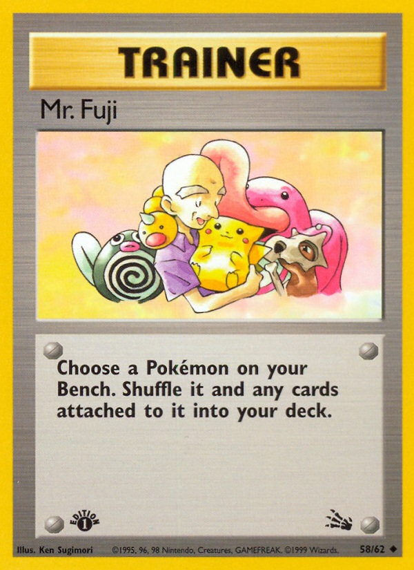 Mr. Fuji (58/62) [Fossil 1st Edition] Pokémon