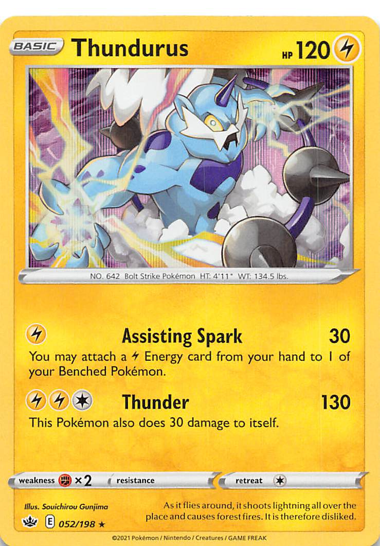 Thundurus (052/198) [Sword & Shield: Chilling Reign] Pokémon