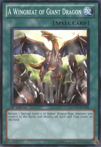 A Wingbeat of Giant Dragon [SDDC-EN028] Common Yu-Gi-Oh!