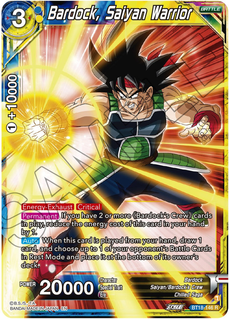 Bardock, Saiyan Warrior (BT18-146) [Dawn of the Z-Legends] Dragon Ball Super