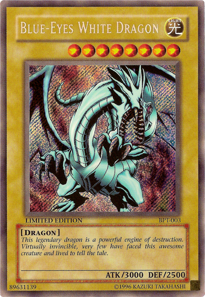 Blue-Eyes White Dragon [BPT-003] Secret Rare Yu-Gi-Oh!