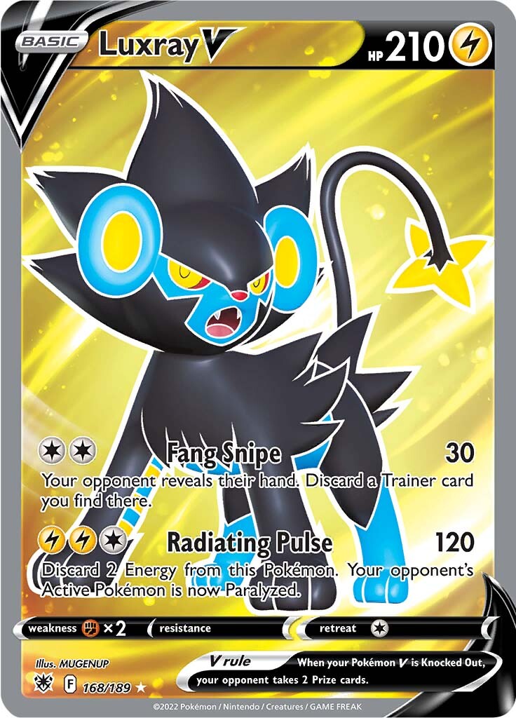 Luxray V (168/189) [Sword & Shield: Astral Radiance] Pokémon