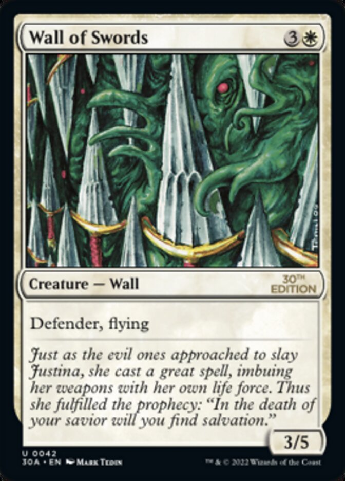 Wall of Swords [30th Anniversary Edition] Magic: The Gathering