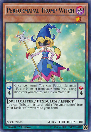 Performapal Trump Witch [SECE-EN006] Rare Yu-Gi-Oh!