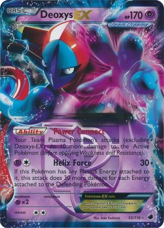 Deoxys EX (53/116) (Jumbo Card) [Black & White: Plasma Freeze] Pokémon