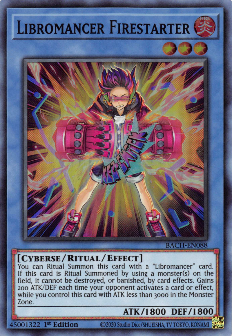 Libromancer Firestarter [BACH-EN088] Super Rare Yu-Gi-Oh!