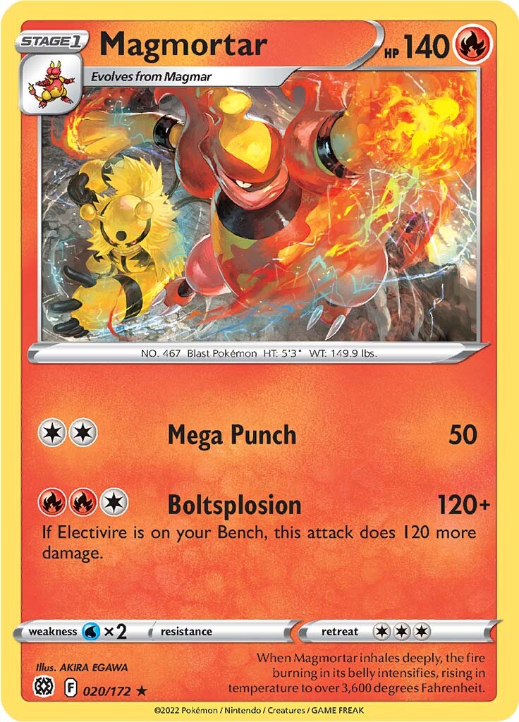 Magmortar (020/172) [Sword & Shield: Brilliant Stars] Pokémon