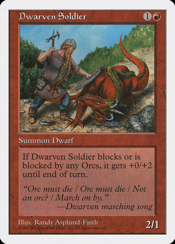 Dwarven Soldier [Fifth Edition] Magic: The Gathering