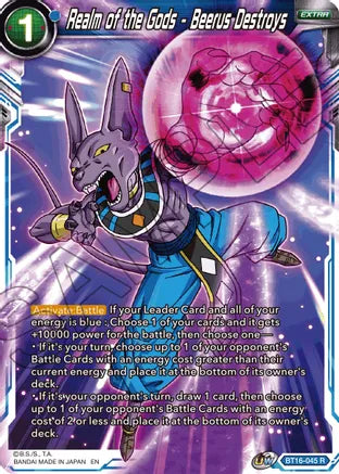 Realm of the Gods - Beerus Destroys (BT16-045) [Realm of the Gods] Dragon Ball Super