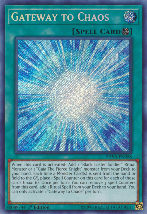 Gateway to Chaos [SHVA-EN058] Secret Rare Yu-Gi-Oh!