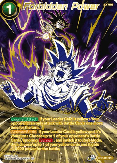 Forbidden Power (SPR) (BT15-119) [Saiyan Showdown] Dragon Ball Super