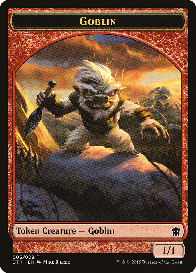 Goblin Token [Dragons of Tarkir Tokens] Magic: The Gathering