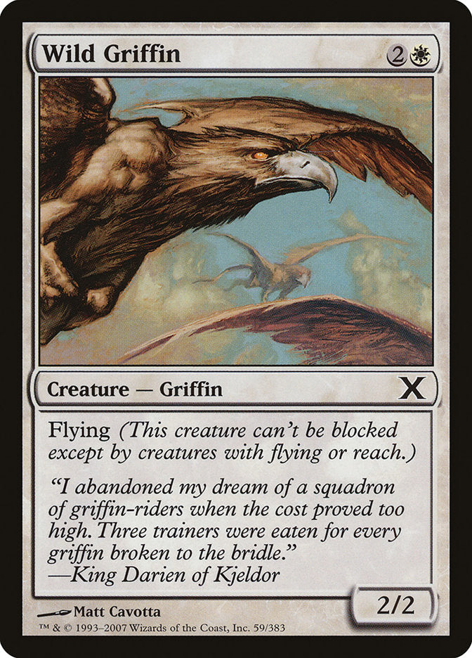 Wild Griffin [Tenth Edition] Magic: The Gathering