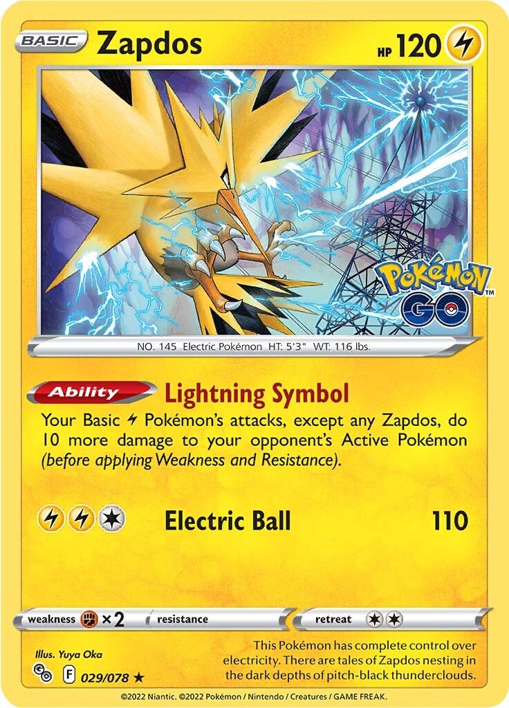 Zapdos (029/078) [Pokémon GO] Pokémon