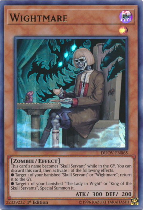 Wightmare [DUOV-EN065] Ultra Rare Yu-Gi-Oh!