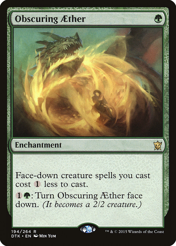 Obscuring Aether [Dragons of Tarkir] Magic: The Gathering