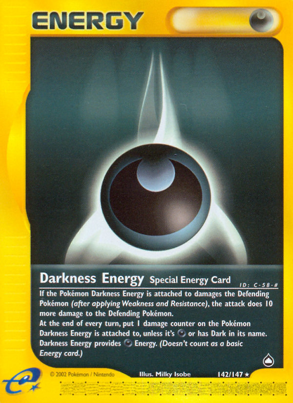 Darkness Energy (142/147) [Aquapolis] Pokémon