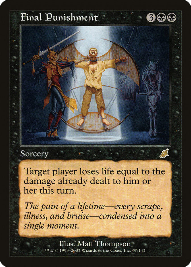 Final Punishment [Scourge] Magic: The Gathering