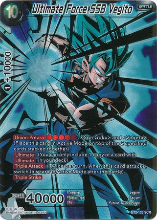 Ultimate Force SSB Vegito (BT2-123) [Union Force] Dragon Ball Super