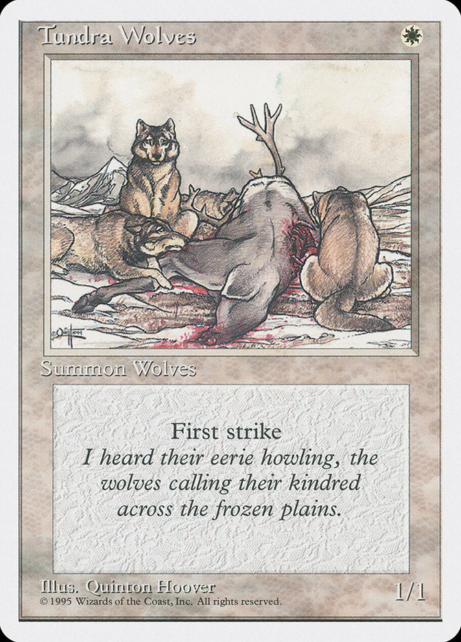 Tundra Wolves [Fourth Edition] Magic: The Gathering