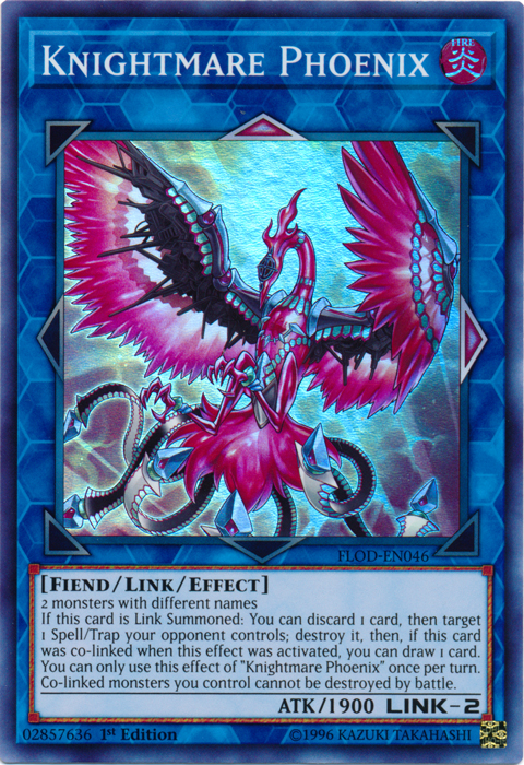 Knightmare Phoenix [FLOD-EN046] Super Rare Yu-Gi-Oh!