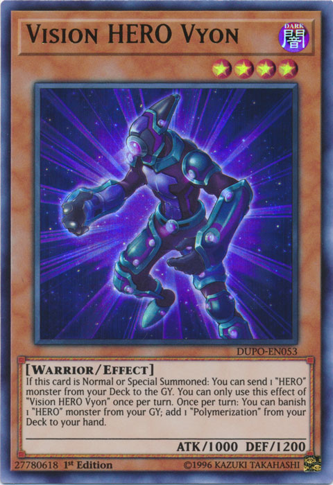 Vision Hero Vyon [DUPO-EN053] Ultra Rare Yu-Gi-Oh!