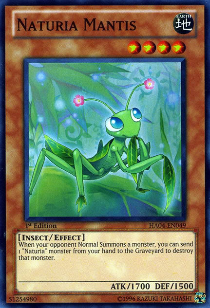 Naturia Mantis [HA04-EN049] Super Rare Yu-Gi-Oh!