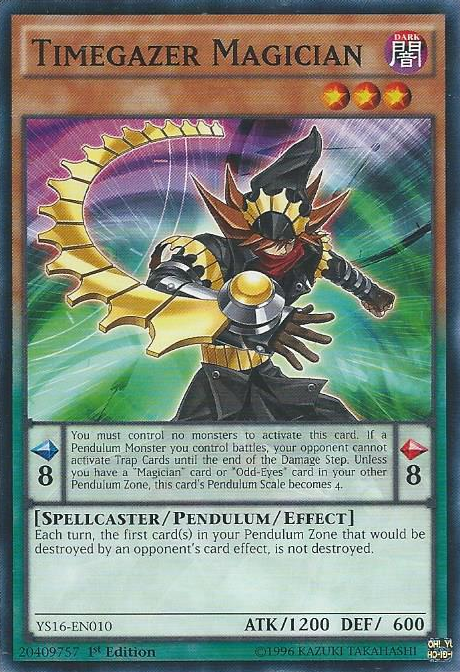 Timegazer Magician [YS16-EN010] Common Yu-Gi-Oh!