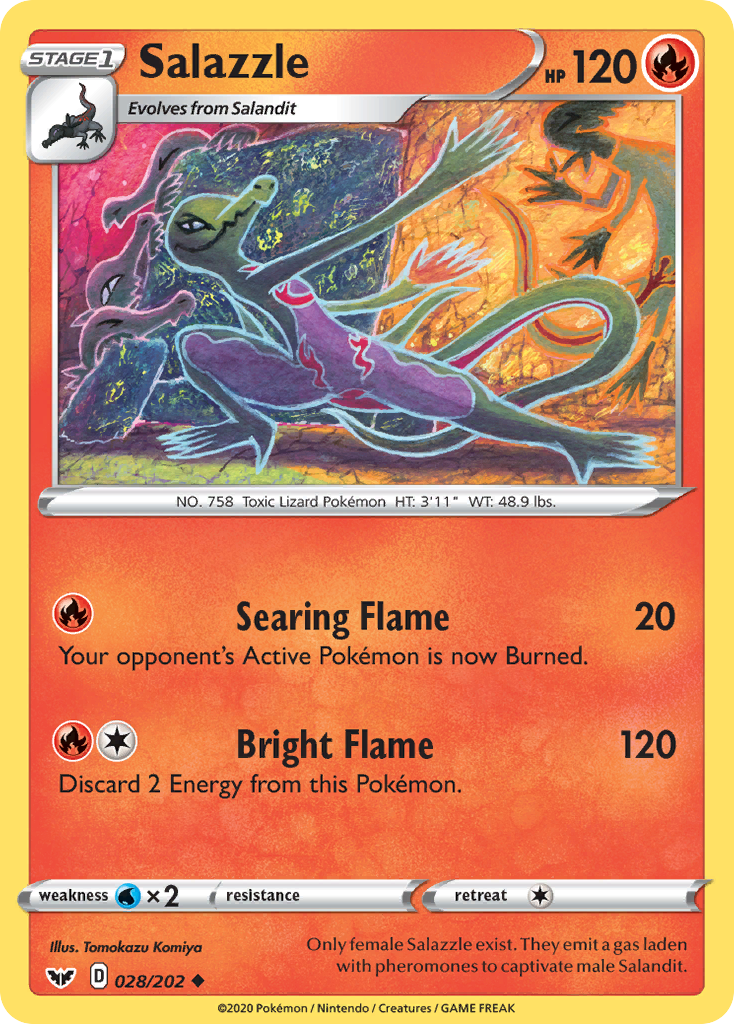 Salazzle (028/202) [Sword & Shield: Base Set] Pokémon