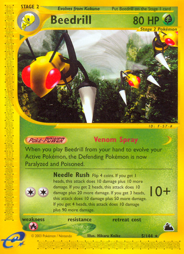 Beedrill (5/144) [Skyridge] Pokémon