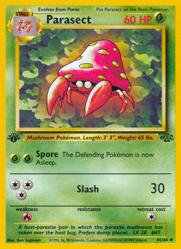 Parasect (41/64) [Jungle 1st Edition] Pokémon