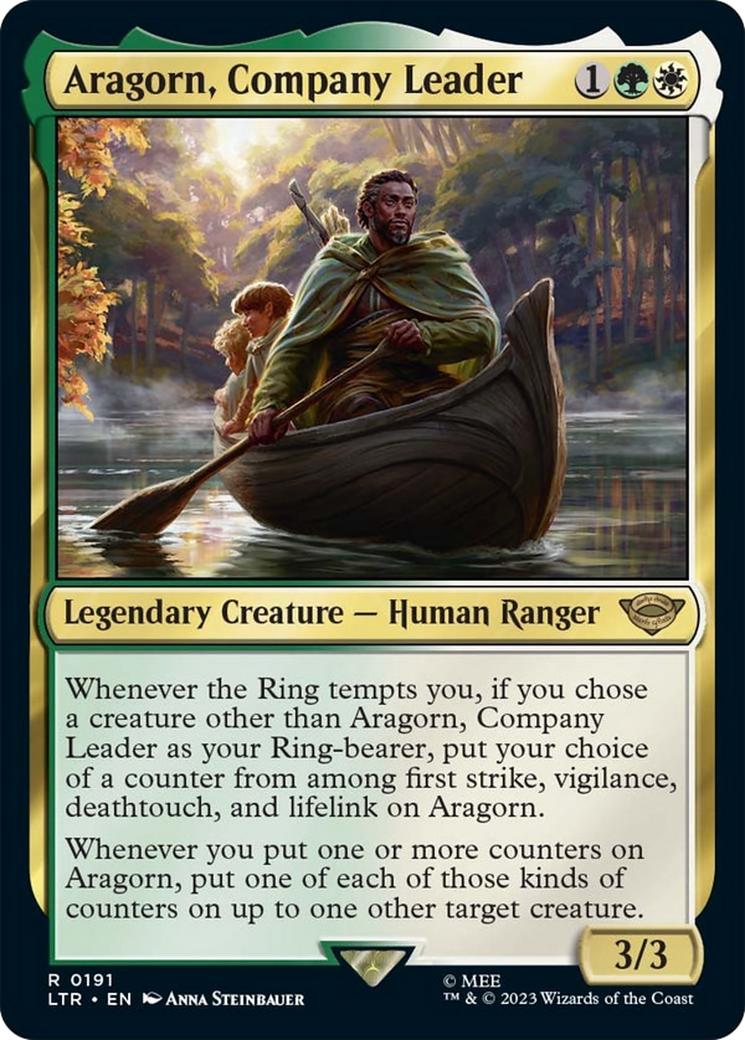 Aragorn, Company Leader [The Lord of the Rings: Tales of Middle-Earth] Magic: The Gathering