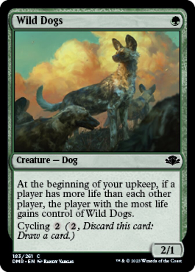 Wild Dogs [Dominaria Remastered] Magic: The Gathering