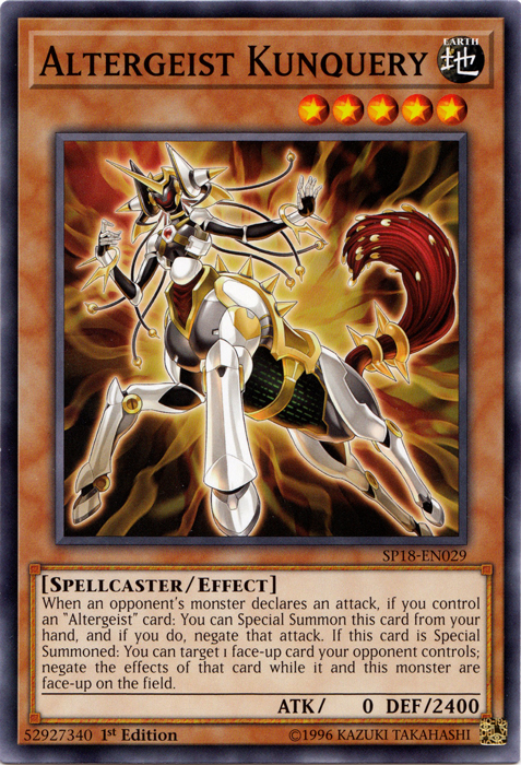 Altergeist Kunquery [SP18-EN029] Common Yu-Gi-Oh!