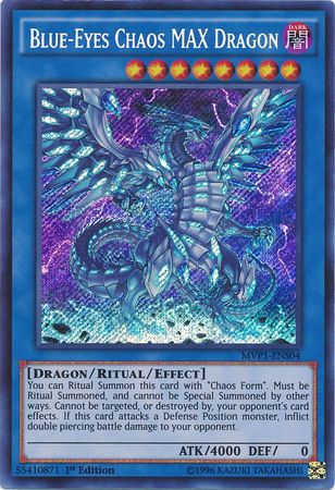 Blue-Eyes Chaos MAX Dragon [MVP1-ENS04] Secret Rare Yu-Gi-Oh!