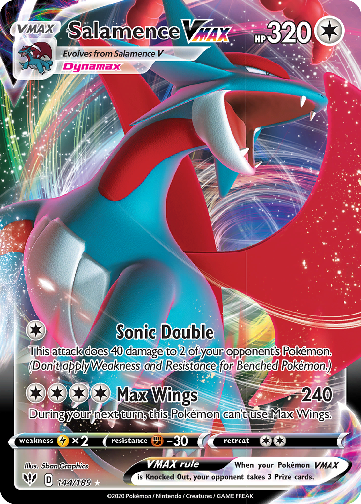 Salamence VMAX (144/189) [Sword & Shield: Darkness Ablaze] Pokémon