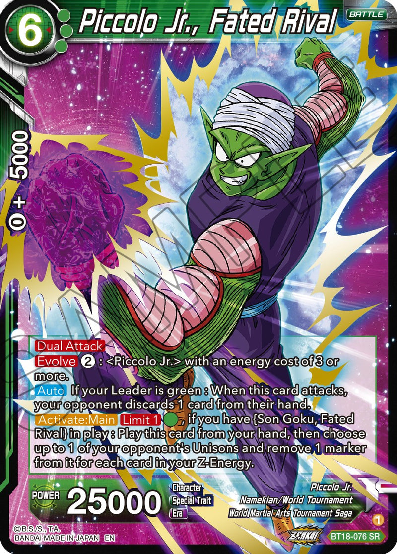 Piccolo Jr., Fated Rival (BT18-076) [Dawn of the Z-Legends] Dragon Ball Super