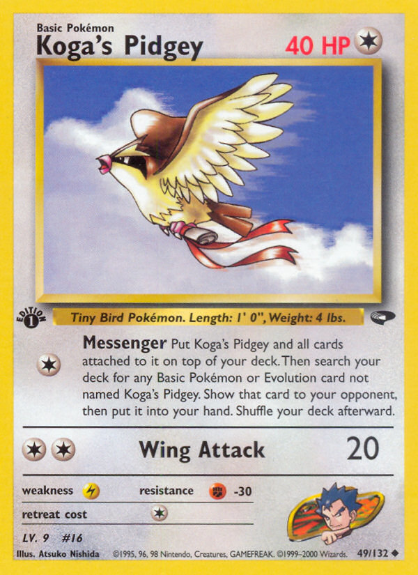 Koga's Pidgey (49/132) [Gym Challenge 1st Edition] Pokémon