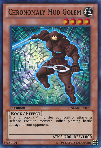 Chronomaly Mud Golem [NUMH-EN003] Super Rare Yu-Gi-Oh!