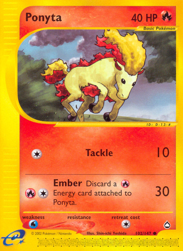 Ponyta (102/147) [Aquapolis] Pokémon