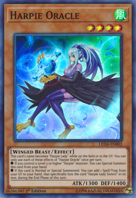 Harpie Oracle [LED4-EN002] Super Rare Yu-Gi-Oh!