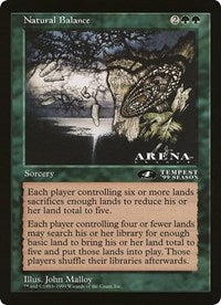 Natural Balance (4th Place) (Oversized) [Oversize Cards] Magic: The Gathering