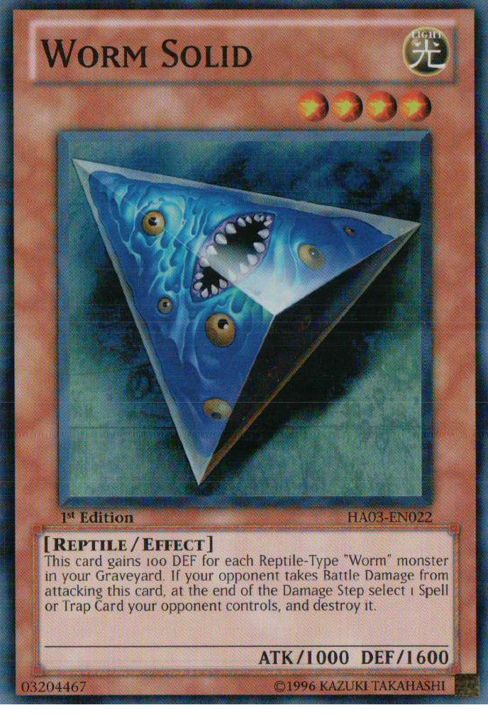 Worm Solid [HA03-EN022] Super Rare Yu-Gi-Oh!