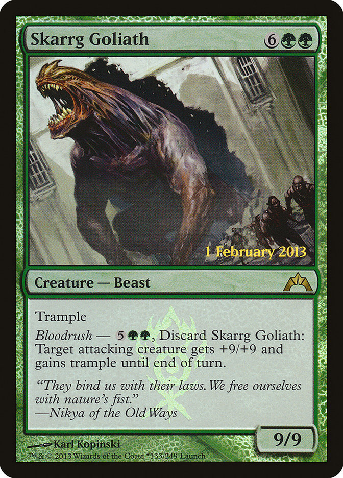 Skarrg Goliath (Launch) [Gatecrash Prerelease Promos] Magic: The Gathering