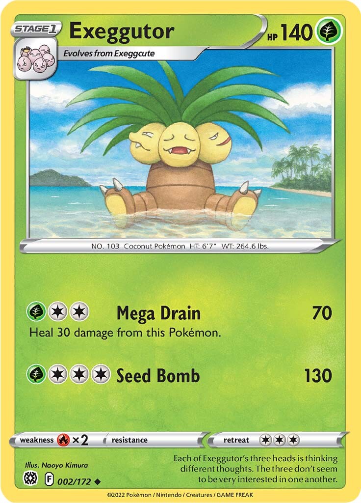 Exeggutor (002/172) [Sword & Shield: Brilliant Stars] Pokémon