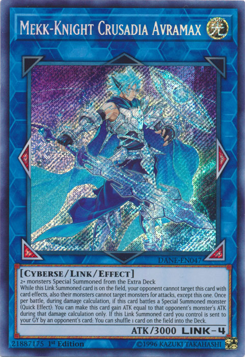 Mekk-Knight Crusadia Avramax [DANE-EN047] Secret Rare Yu-Gi-Oh!