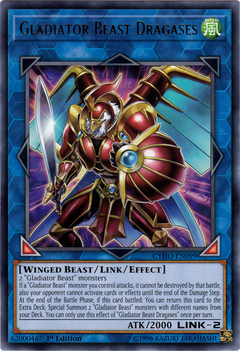 Gladiator Beast Dragases [CYHO-EN099] Rare Yu-Gi-Oh!