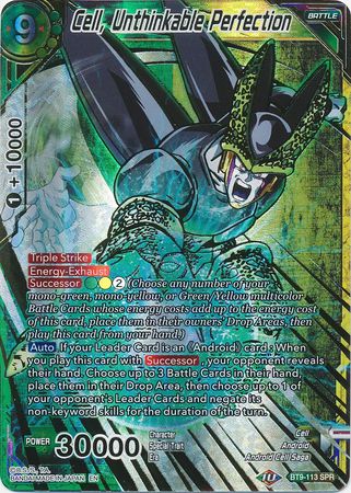 Cell, Unthinkable Perfection (SPR) (BT9-113) [Universal Onslaught] Dragon Ball Super