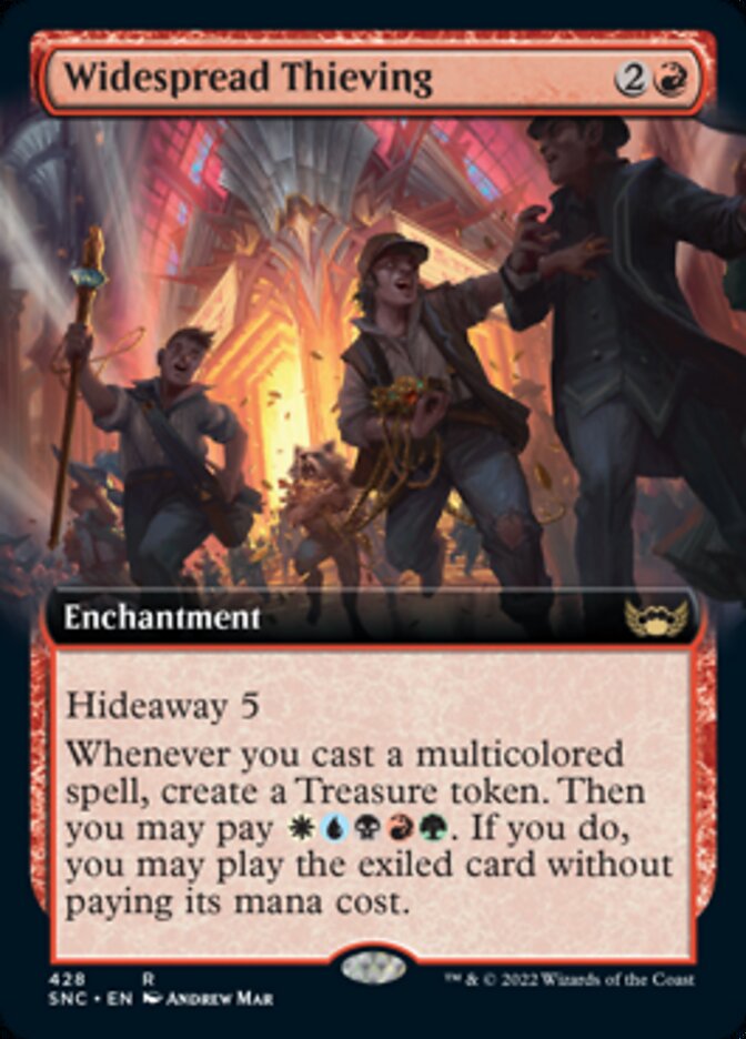 Widespread Thieving (Extended Art) [Streets of New Capenna] Magic: The Gathering