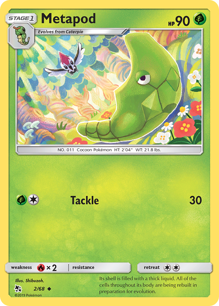 Metapod (2/68) [Sun & Moon: Hidden Fates] Pokémon